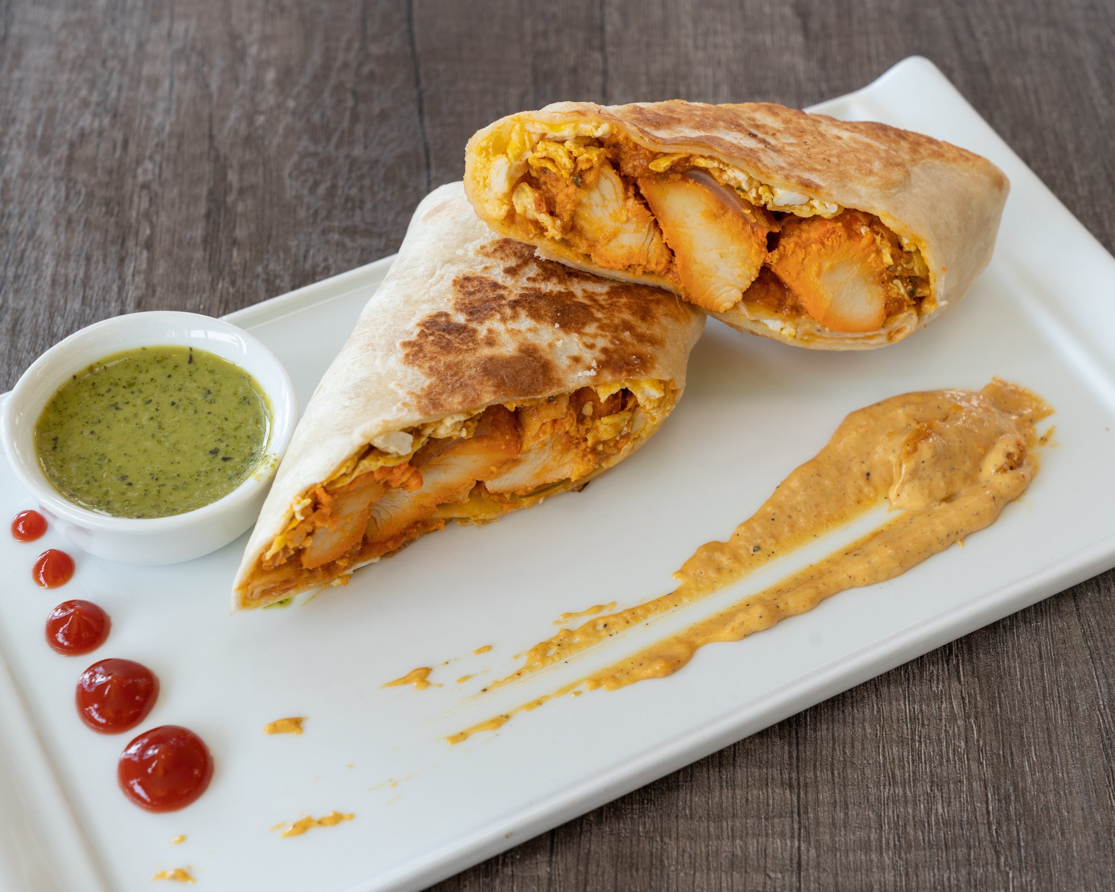 proteinrik bbq chicken wrap